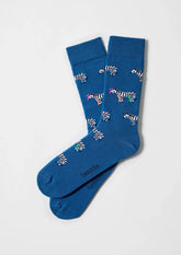 Chaussettes en coton - BeZebra Bleu